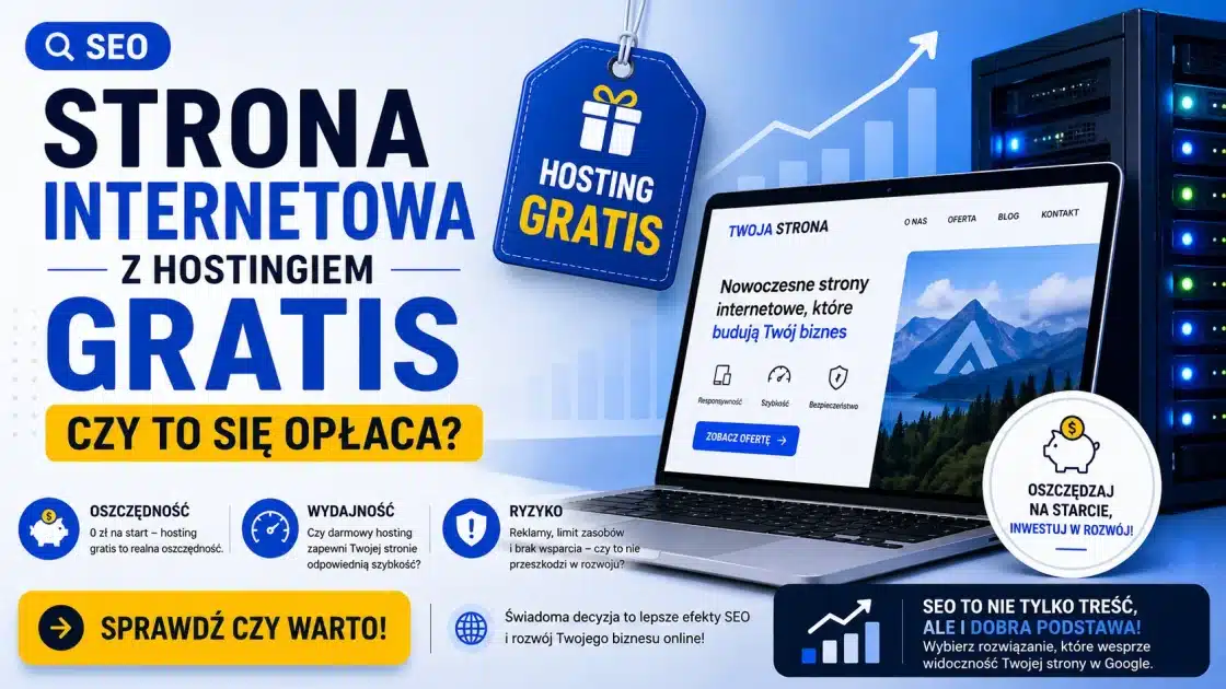 Strona internetowa z hostingiem gratis – czy to naprawdę się opłaca?